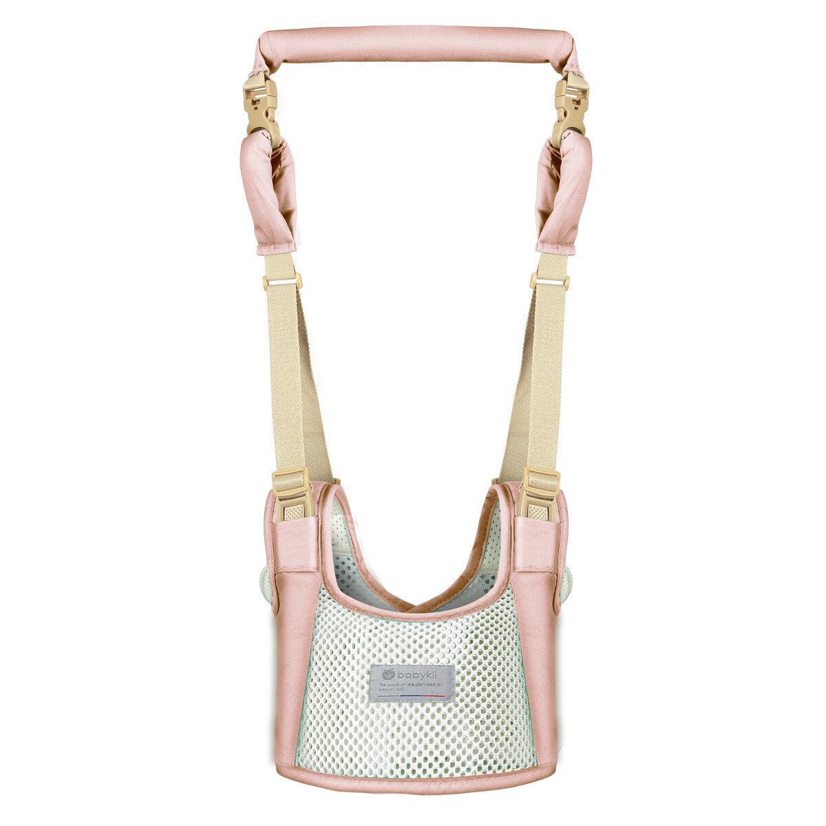 BABYKLY – sac à dos avec laisse pour bébé, accessoire de marche pour tout-petit, avec harnais de sécurité: Pink Summer