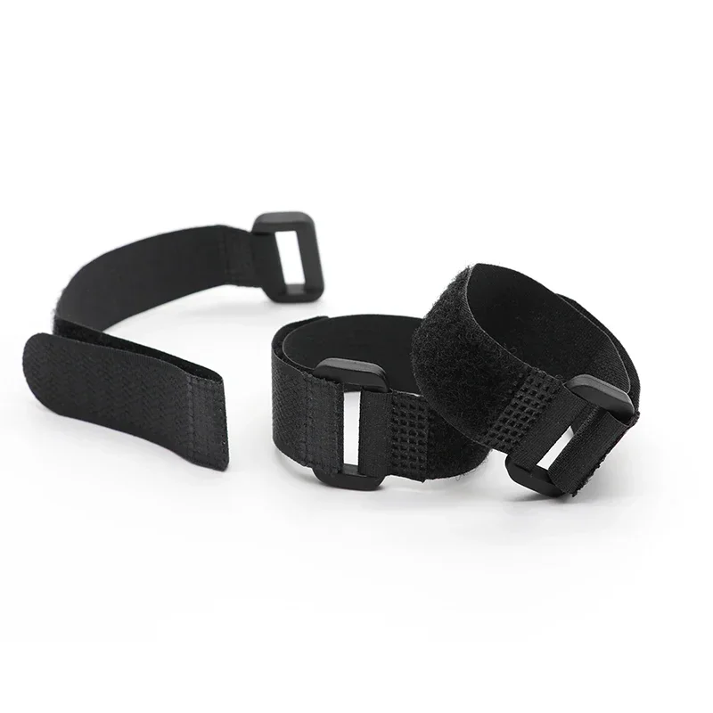 Kabelbinders Herbruikbaar Zelfklevend Zwart Breedte 20 mm Nylon band Omgekeerde gesp Lijn Draadorganizer Haaklusbundelsluiting