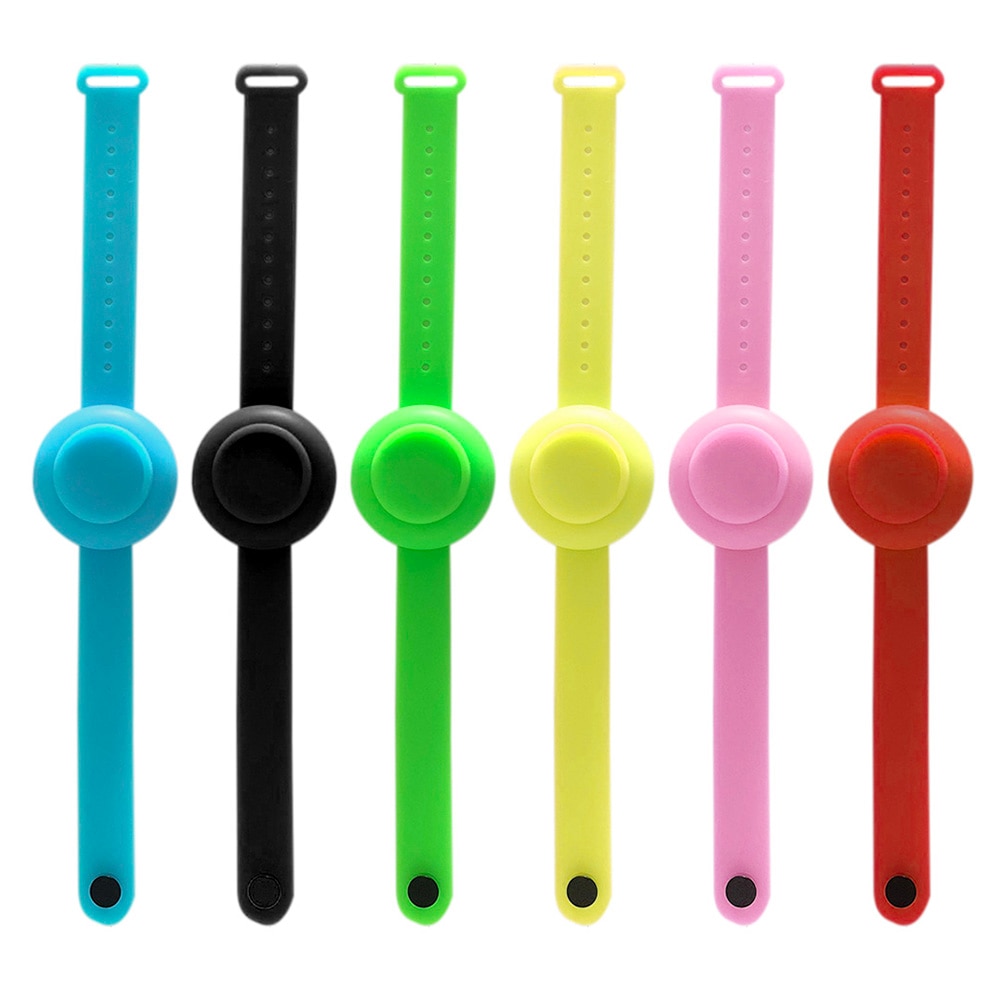 Adult Kid Hand Sanitizer Hand Belt Washing Gel Alcohol Dispensed Bracelet Silicone Watchbands Beak Bottle Dispenser Pumps
