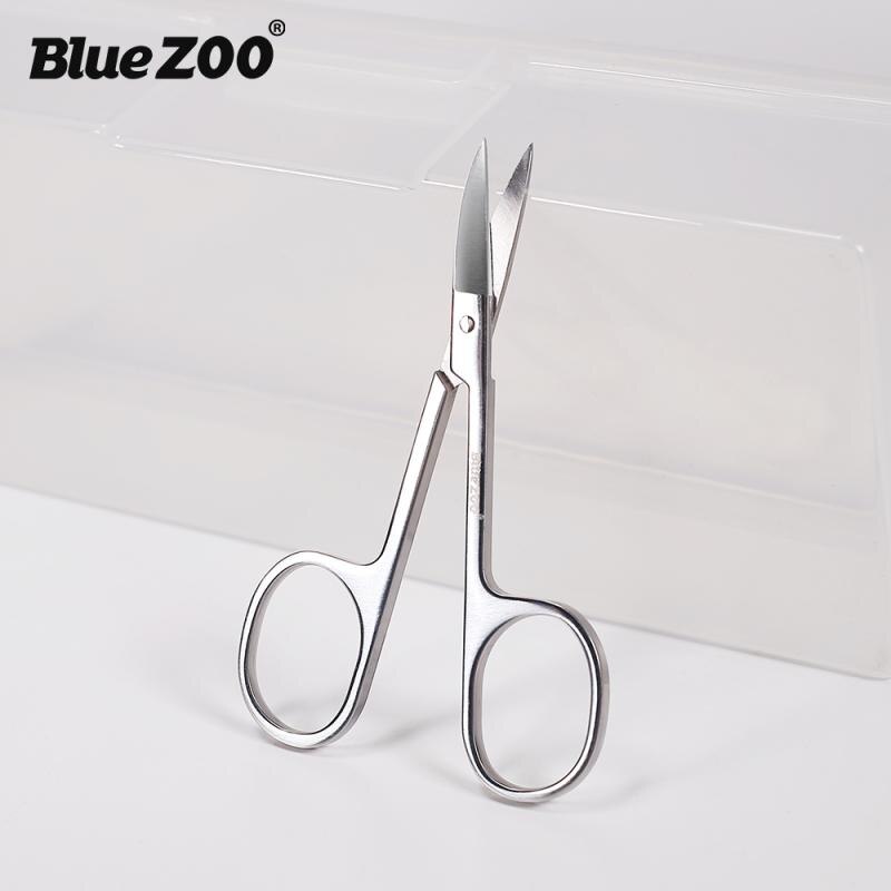 1 st silverfärgat rostfritt stål skäggsax skäggtrimmer ögonbryn vibrissa raksax kosmetiska verktyg