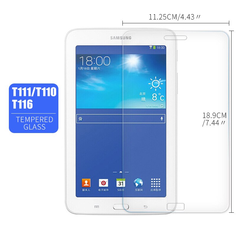 Screen Protector Voor Samsung Galaxy Tab 3 Lite 7.0 SM-T110 SM-T111 SM-T116 9H Gehard Glas Voor Samsung Tab3 Lite 7 Inch T110
