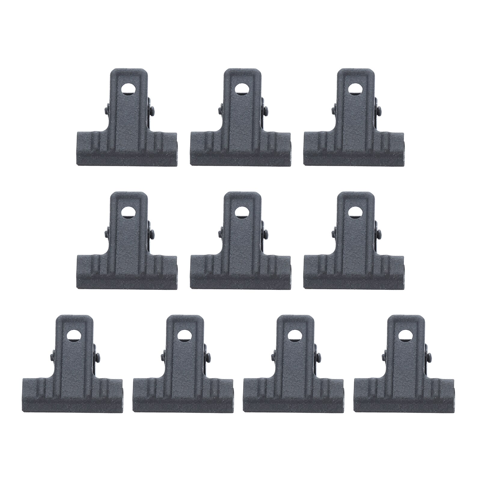 10Pcs Binder Clips Bulldog Letter Clips MetalBlack Metal Paper File 30mm Binder Clip Stationary Office school home Supplies: Default Title