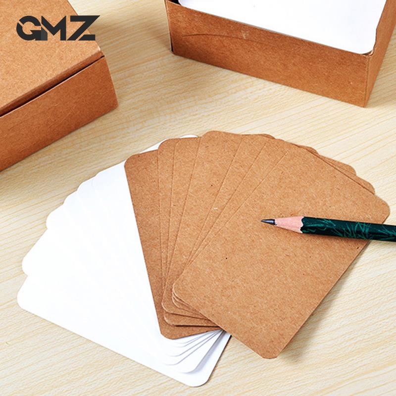 100Pcs Leere Spielkarte Hard Papier Karton DIY Postkarte Handgemachte Tapete Nachricht Für Bord Spiel
