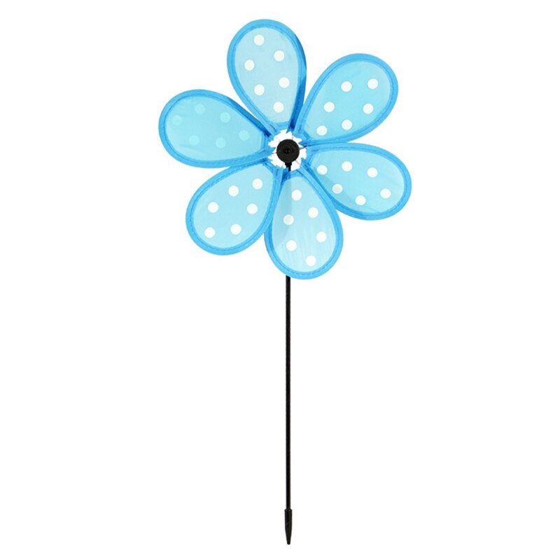 Colorful Dot Wind Spinners Lawn Pinwheels Windmill Party Pinwheel Wind Spinner f 1XCC