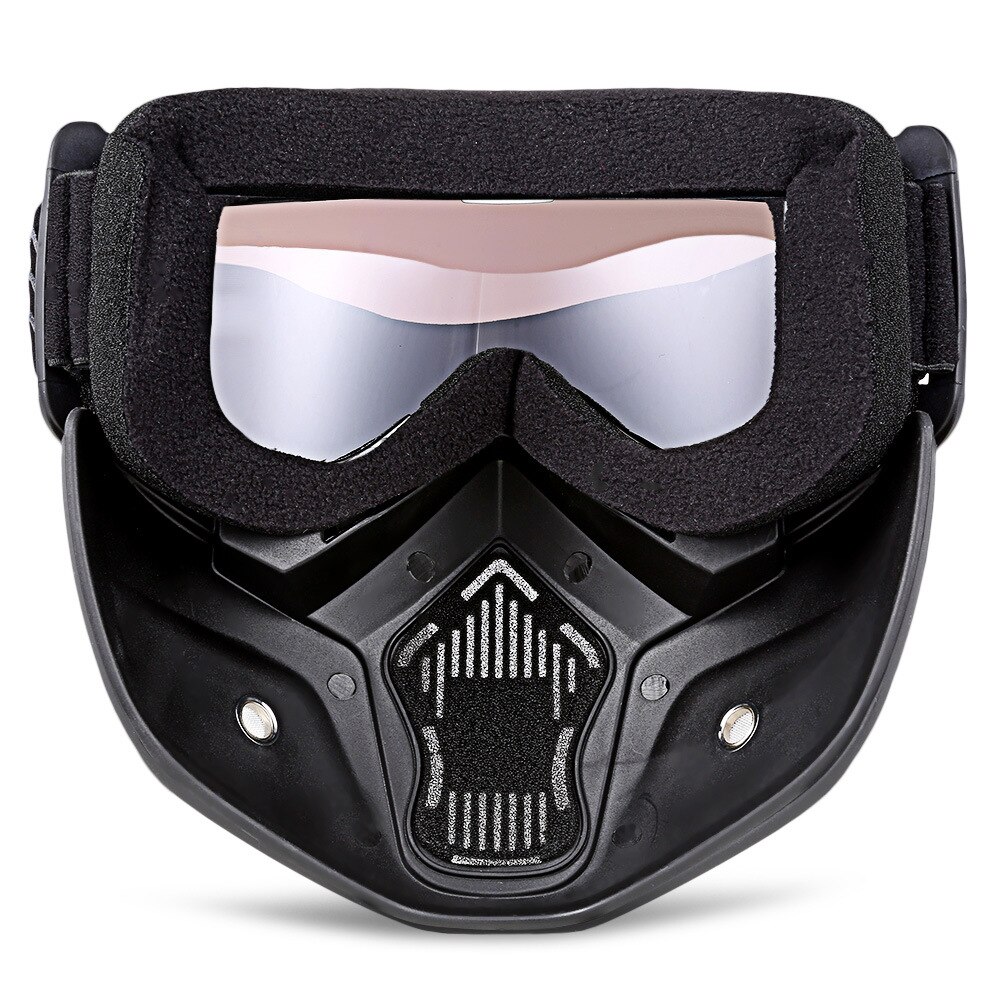 Unisex Skiing Goggles Modular Mask Detachable Mouth Filter Men Women Ski Snowmobile Snowboard Goggles Snow Winter Ski Glasses