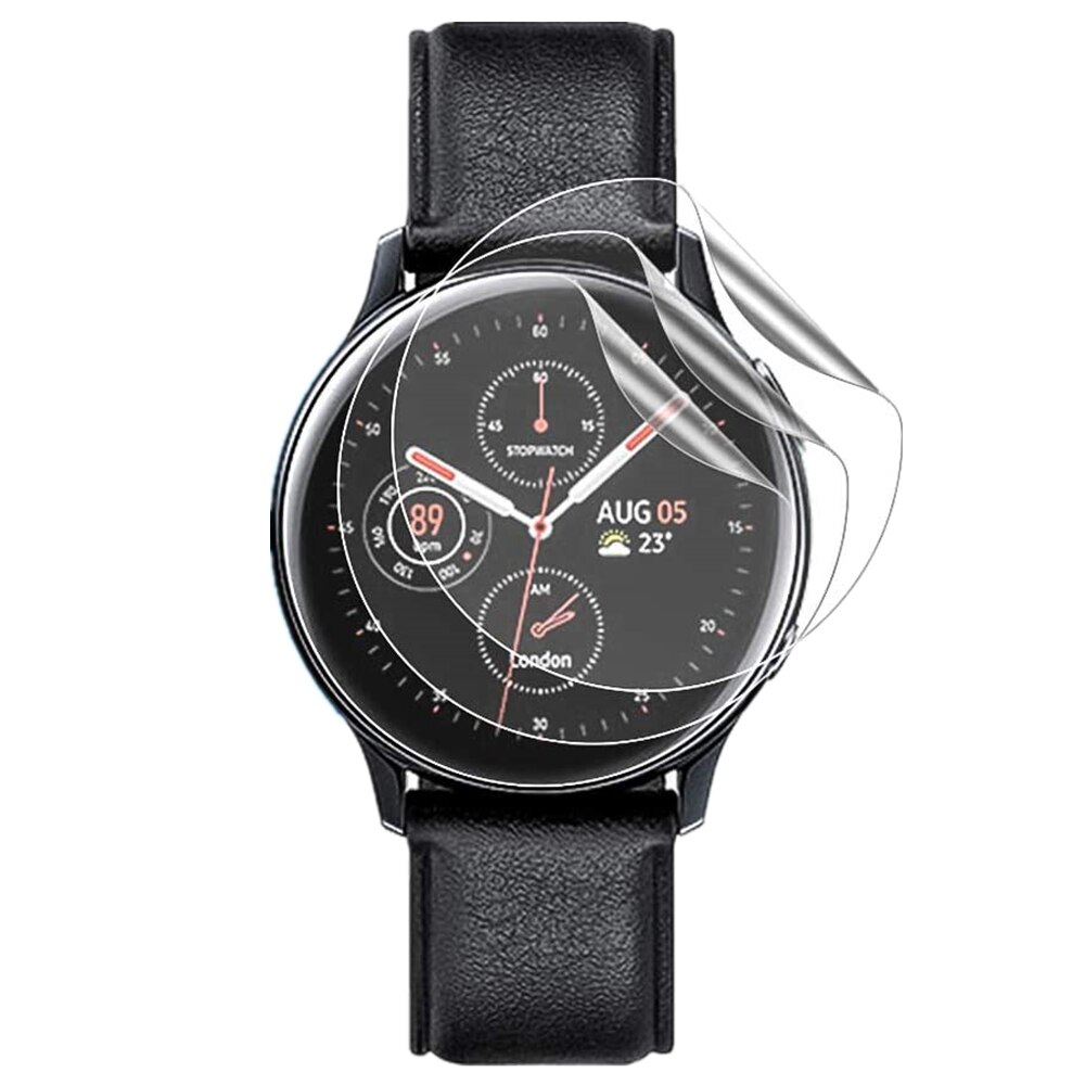 Clear Screen Protector for Samsung Galaxy Watch Active 2 40mm 44mm Anti-Bubble HD TPU Slim Protective Cover for Active2 Coverage: 3 pieces / active2 44mm