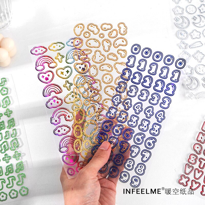 Alphabet Stickers Scrapbooking Letter Stickers for Greeting Card Making Planners Decorations