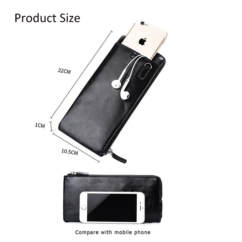 LouisWill longs portefeuilles hommes portefeuilles en cuir PU portefeuilles hommes sacs sacs à main à glissière unique pli porte-cartes sacs à main sacs