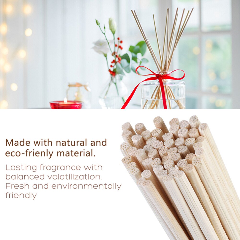 100pcs Rattan Reed Sticks Natural Fragrance Straight Reed Diffuser Aroma Oil Diffuser Rattan Sticks
