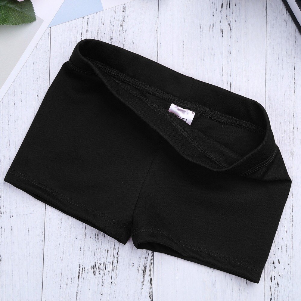 IIXPIN Girls Boy-cut Shorts Low Rise Activewear Dance Shorts for Yoga Sports Workout Gym Ballet Dance Costumes Leotard Ballet