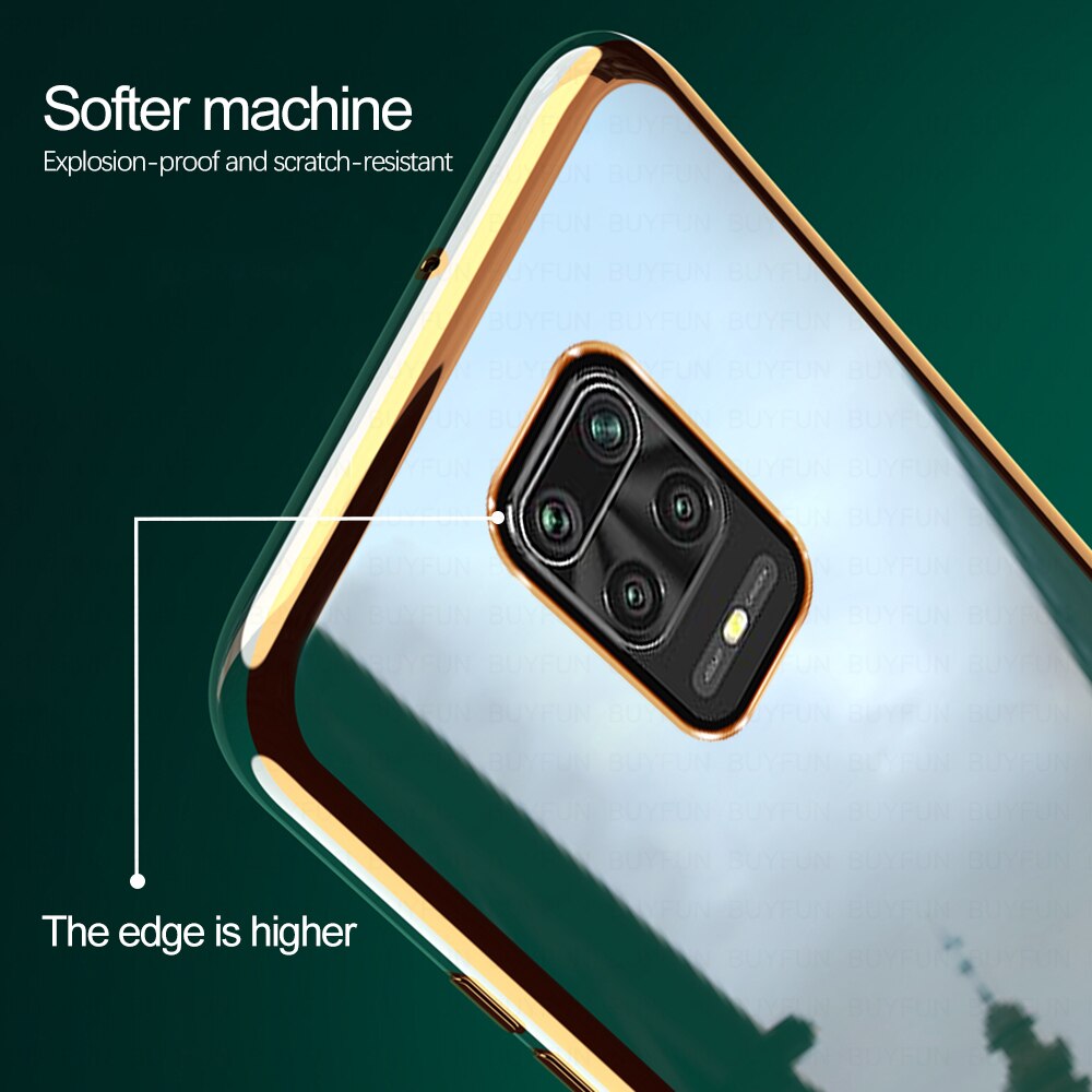 plating Mirror Frame case for xiaomi redmi Note 9 pro 9S soft Silicone phone cover on redmi 9 Note 9 9pro 9 S Not 9 pro 9S coque