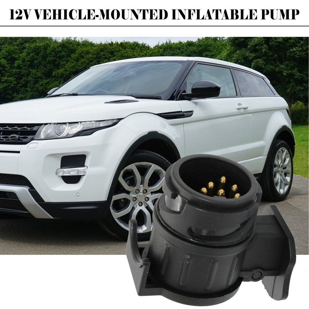 Car Trailer Truck 13 Pin To 7 Pin Plug Adapter Converter Tow Bar Socket Converter Black Auto Accessories