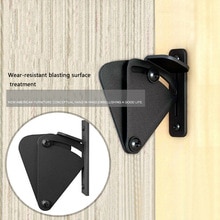 Practical Black Lock For Sliding Wood Door Barn Latch DIY Hardware Kit