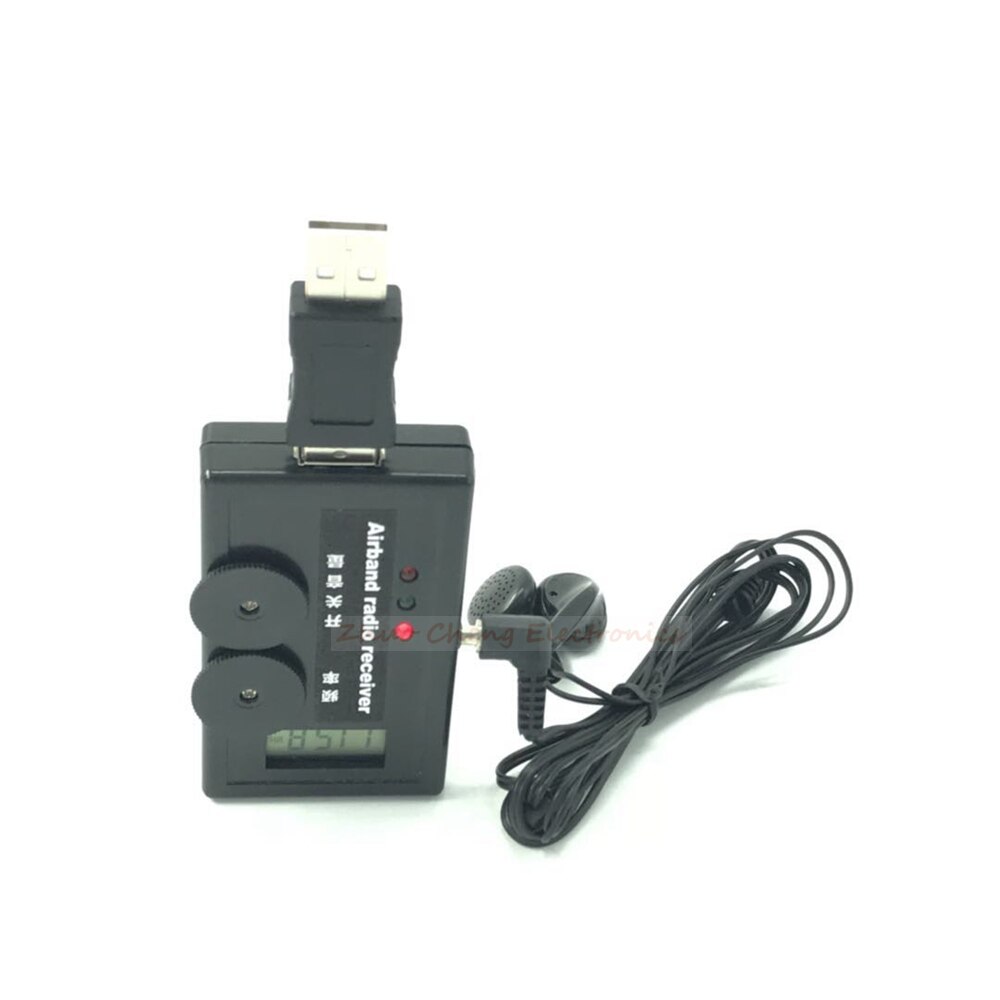 110-140M Digital Display Air band radio receiver Airband Radio Receiver aviation band receiver for Airport Ground + headphone