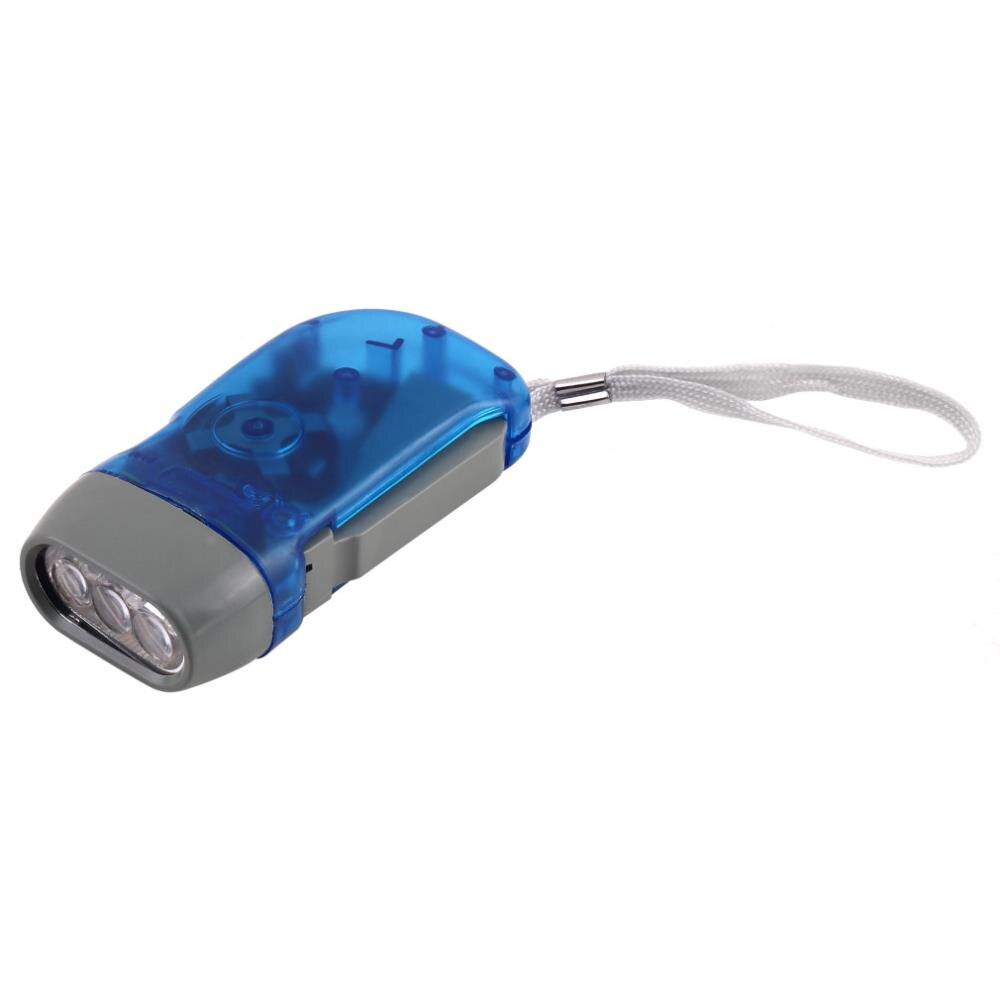 Portablex 3 Led Dynamo Wind Up Zaklamp Hand-Drukken Crank Nr Geen Batterij Torch Outdoor Tool