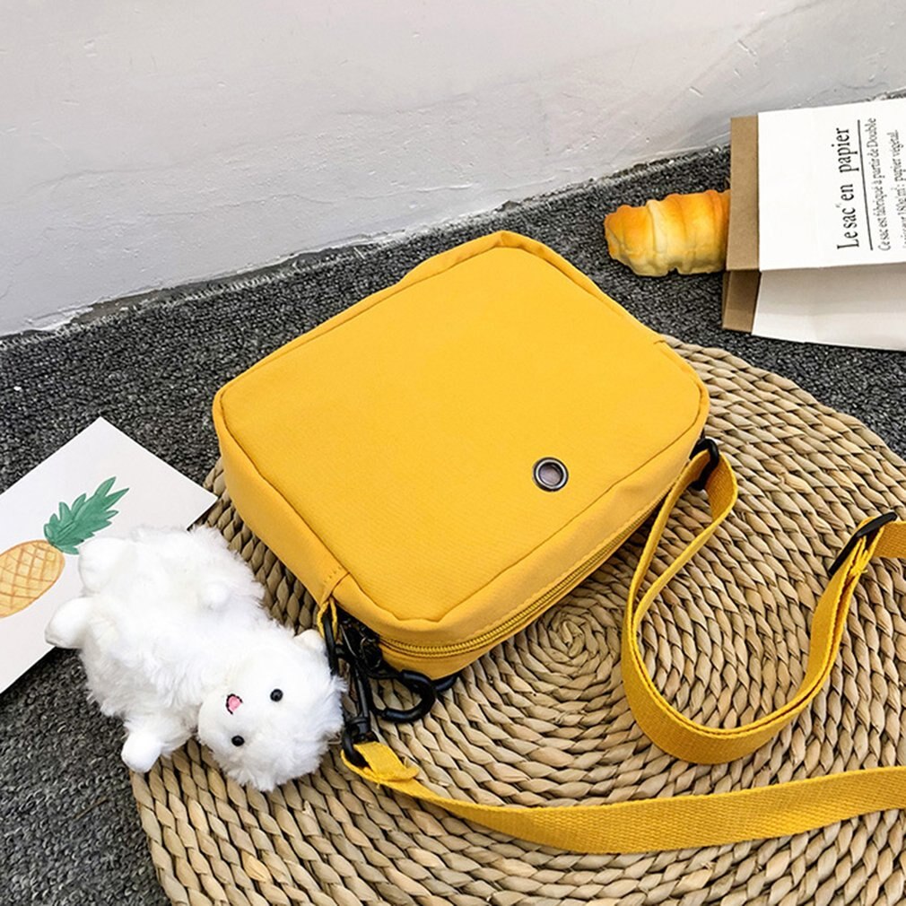 Tassen Voor Meisjes Trendy Eenvoudige Vrouw Canvas Schoudertas Dames Mini Leisure Crossbody Tassen Outdoor Tas