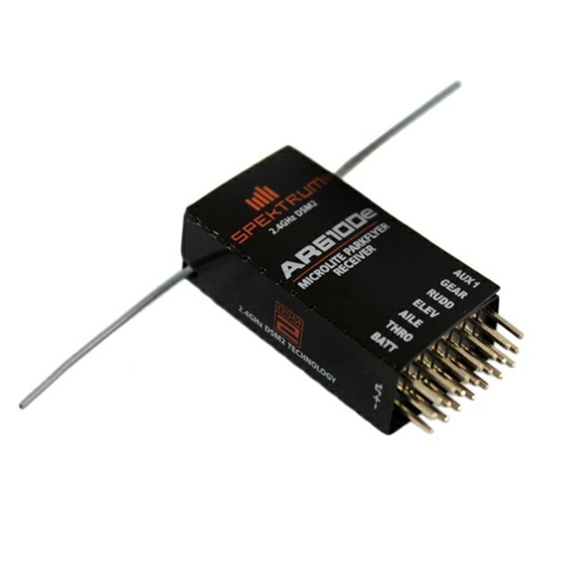 DSM2 2.4GHz 6 Channel 6CH AR6100e RC Receiver Acceptor Support SPEKTRUM DX6i/DX7 DSM-X JR DSX7 DSX6 DSX9 Transmitter