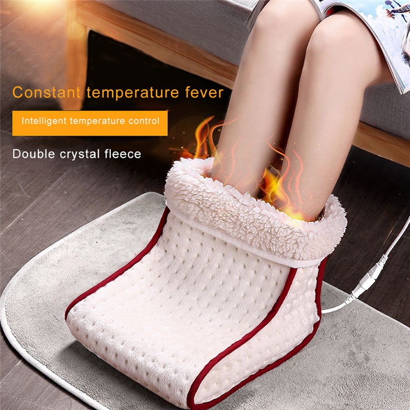Elektrisk varm opvarmet fodvarmepude varmere vaskbar varme 5 tilstande varmeindstillinger fodpleje varmere pude termisk fodvarmer os