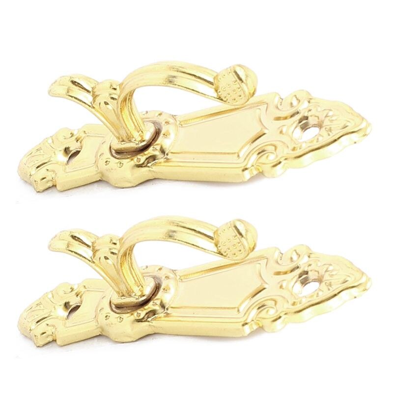 Schroefbevestiging gordijn kwastje strik achterkant strik muurhaken 2 stuks goudkleurig