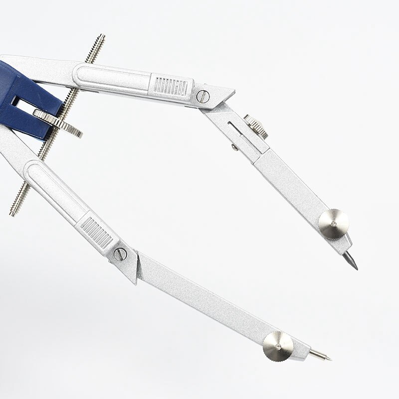 4Pcs Geometry Set Metal Compass Geometry Precision Tool for Student, Circle Drawing Tool and Architecture Drafting Kits