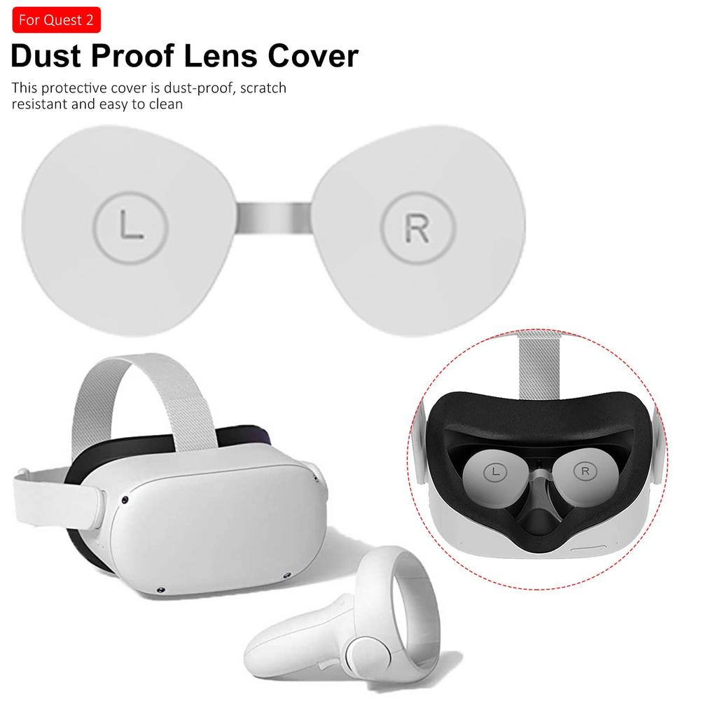 Lens Cover Dust Proof Silicone Lens Protector For Oculus Quest 2 Silicone Cover For Oculus Quest 2 VR Lens VR Accessories