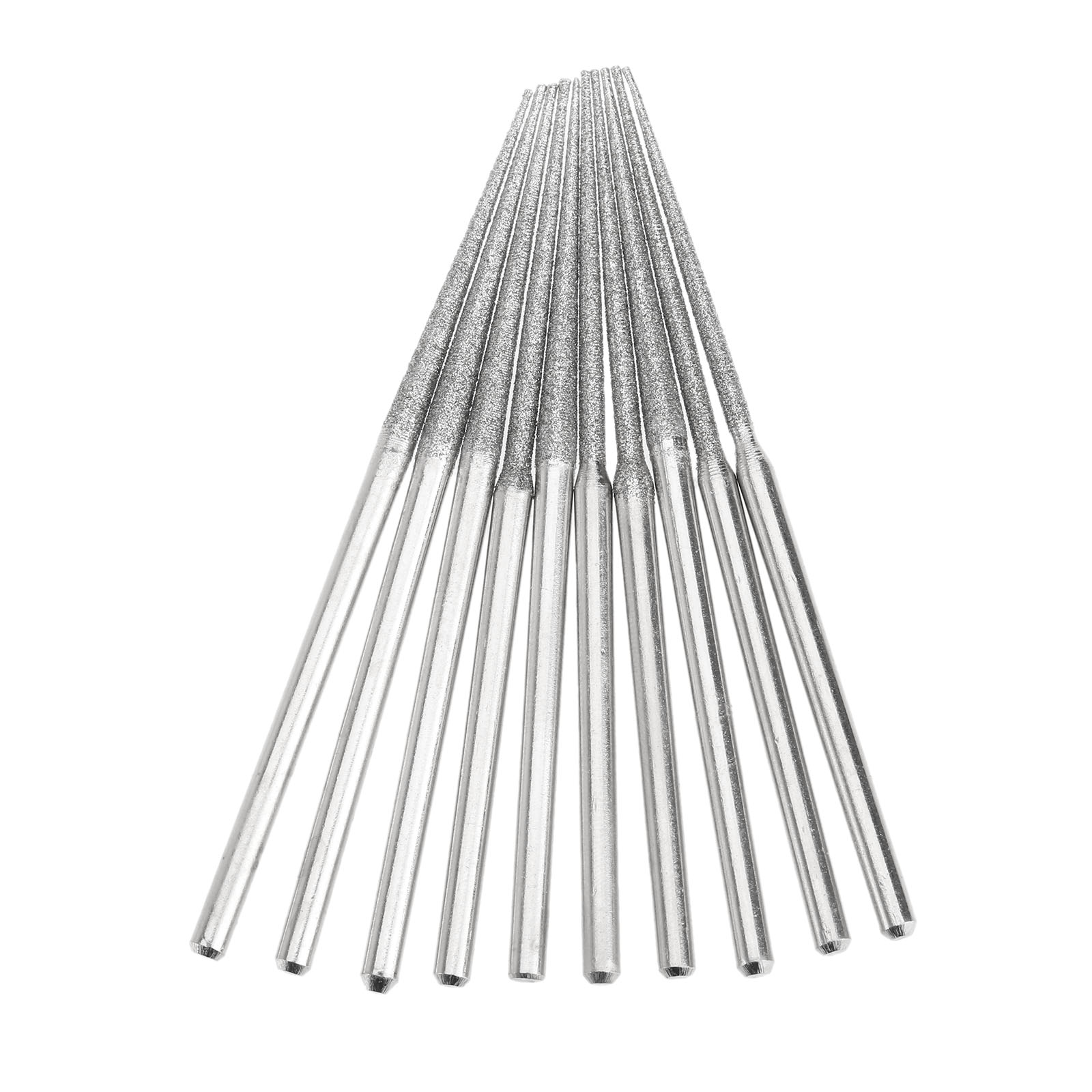 10Pcs Mini Boor Diamant Slijpen Staven 3 Mm Schacht Bur Bit Naald Slijpen Carving Tool
