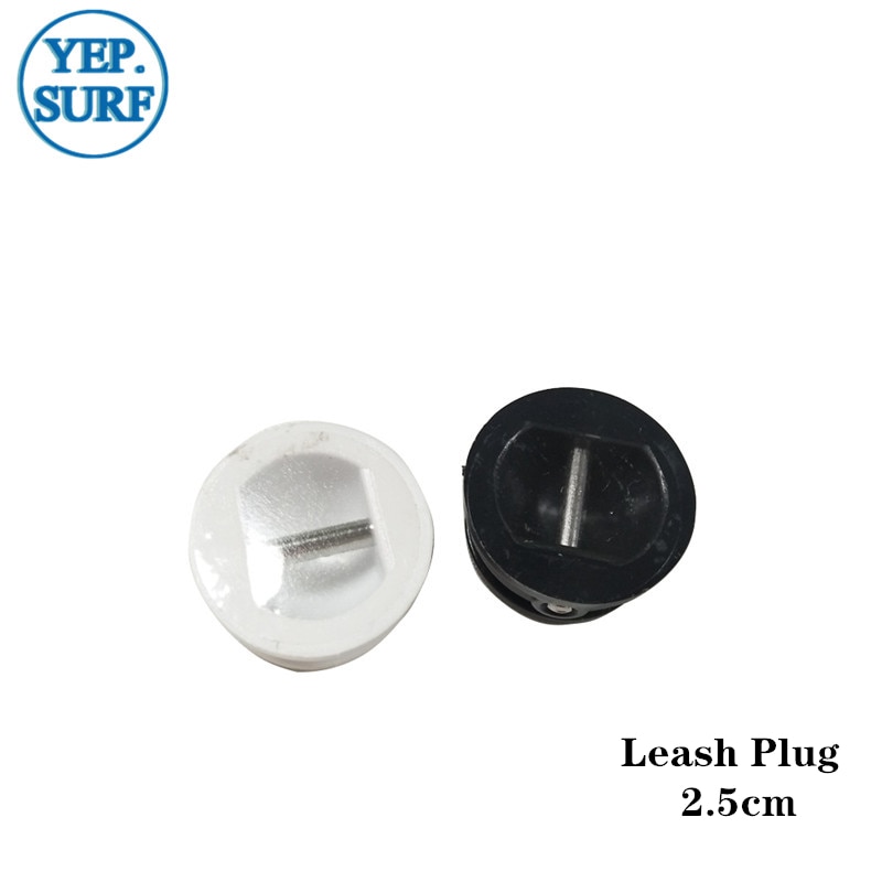 Leash Plug Black or White 2.5cm/ 3.0cm Plastic Surfboard leash Plugs 10pcs per set