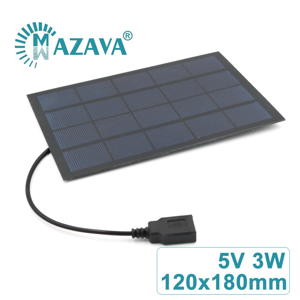 2 TEILE/LOS 5 V 7 6 5 4 3 2 W Solar- Zellen 5 V Batterie Ladegerät Heimat Verbesserung Solar- Tafel Energie draussen Polykristalline Silizium: 3W