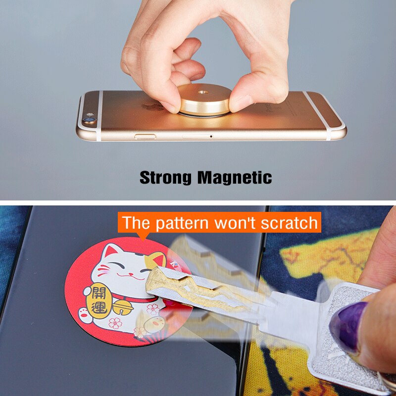 Magnetisk klibbig hållare fäste bil universal smartphone kylskåp magnet badrum vägg skrivbord klistermärke för iphone för samsung xiaomi