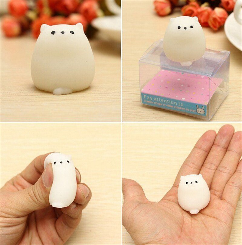 Kawaii Mini joint presse souple spongieux lente montée pression extensible mignon petit pendentif pain jouet poignées de main entraînement de puissance musculaire