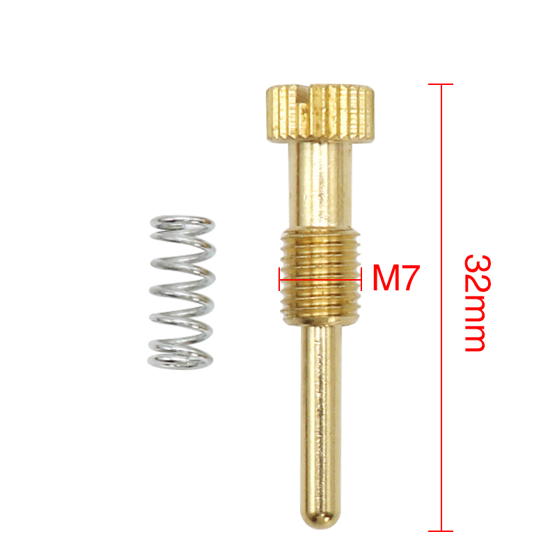 ZSDTRP para carburador Mikuni VM22, tornillo mezclador de aire y combustible, tornillo piloto, tornillo de ajuste de velocidad de ralentí, juego de tornillos del acelerador para YBR125