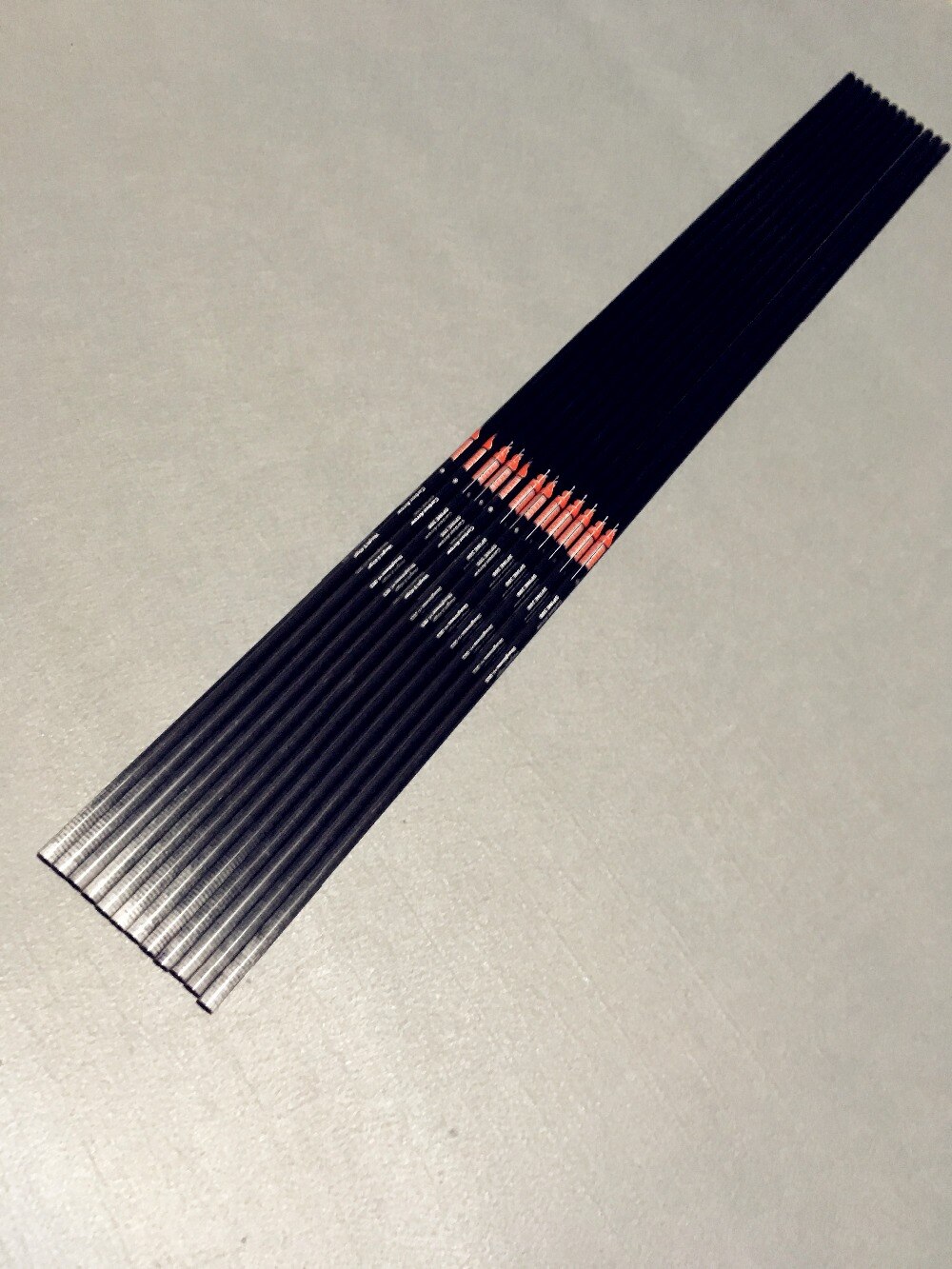 Flèches en carbone pur, colonne vertébrale 300 340 400 500 600, 12 pièces, arc recourbé et composé pour tir à l'arc