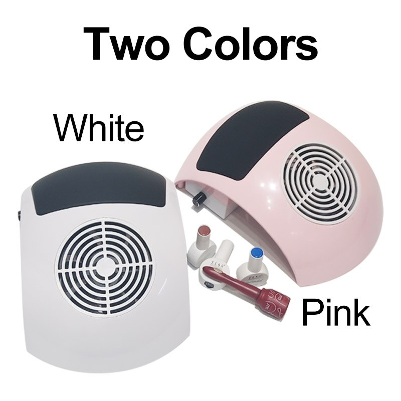80W Nail Stofafzuiging Collector Nail Art Salon Apparatuur Nail Stofzuiger Machine Met 1 Stofzak