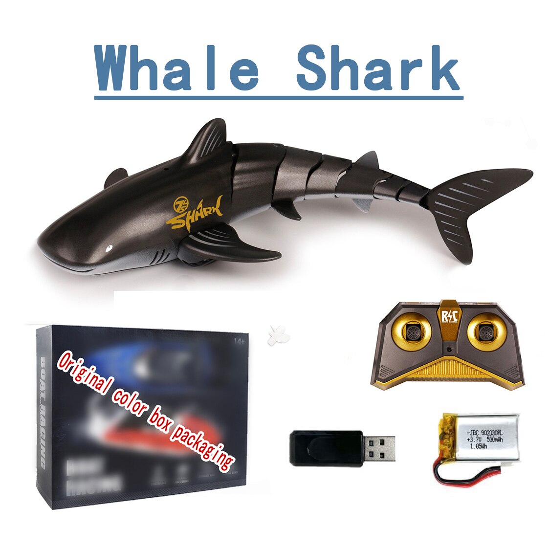 Rc Whale Shark Toy robot telecomando animali Marine Life Bath Pool pesce elettrico bambini giocattoli da bagno per bambini ragazzi sottomarino: Whale shark D2