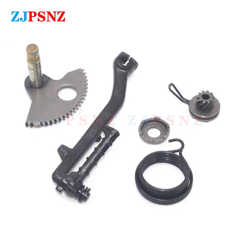 Eje de arranque de engranaje de motocicleta, kit de varilla de arranque de resorte de ignición, ralentí, 100CC, ZY100, JOG100, RSZ100
