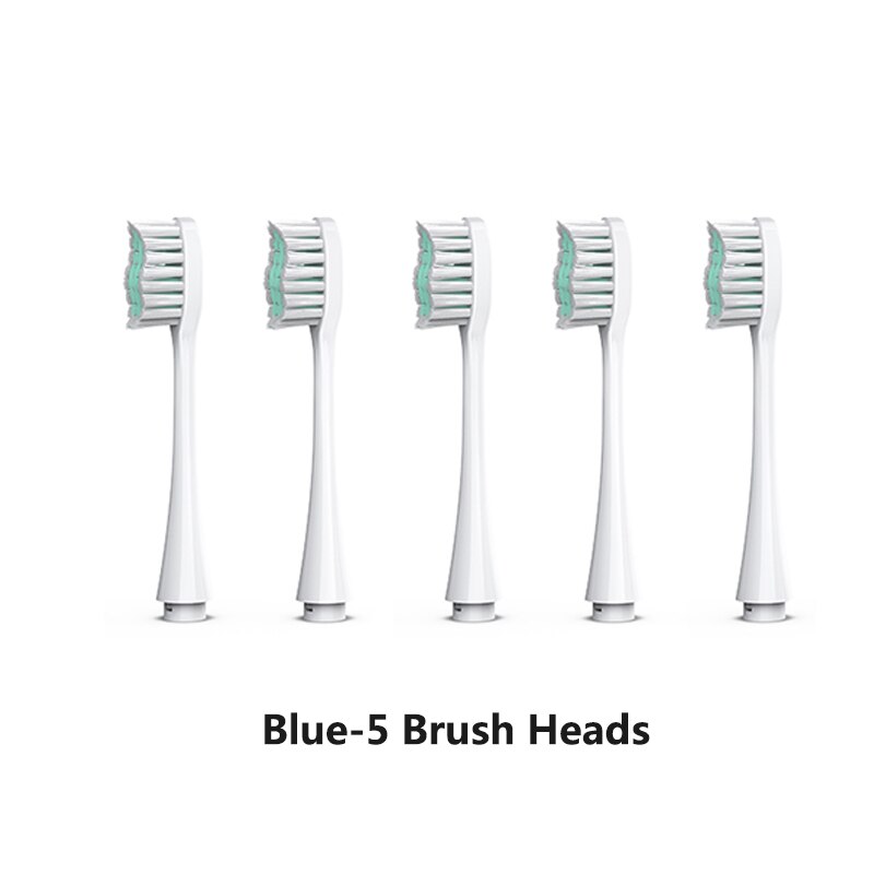 Sonic Toothbrush Electric ToothBrush Battery Operated Oral Hygiene Non Rechargeable Tooth Brush Deep Clean Adult Waterproof IPX7: Blue Brush-5pcs