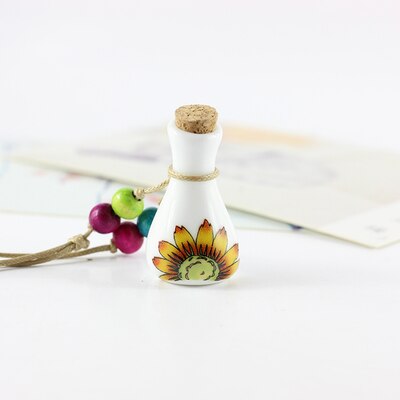 Cute perfume bottle necklace women's ceramic classic necklaces & Pendants DIY handmade necklace for women #1199: DZ109