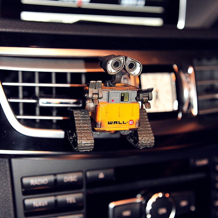 Bilfrisker tegneserie robot udluftning klip parfume diffusor sød indretning bil intern duft lugt luftrenser tilbehør