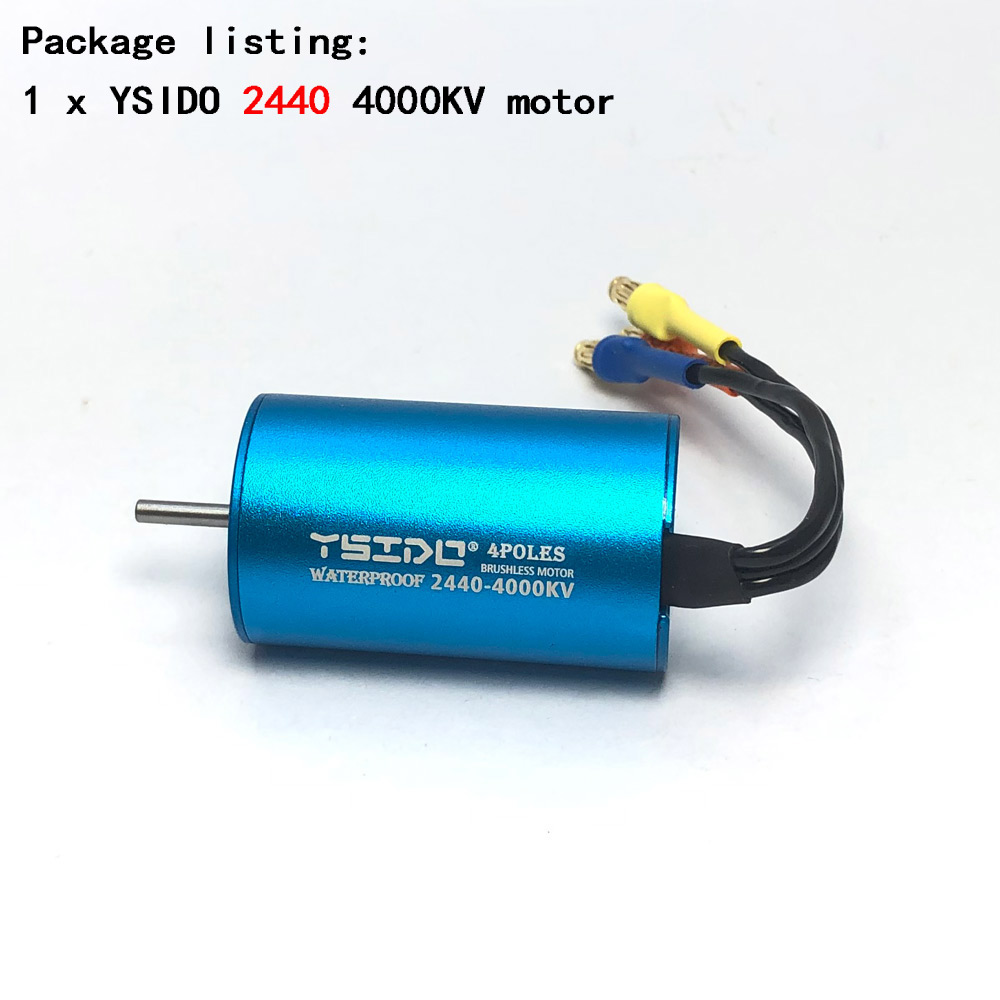 Ysido 2435 2440 2838 2847 børsteløs motor 35a 45a esc til wltoys 124016 remo Hobby xlh timaya redcat 1/12 1/14 1/16 rc båt bil: Burgunder