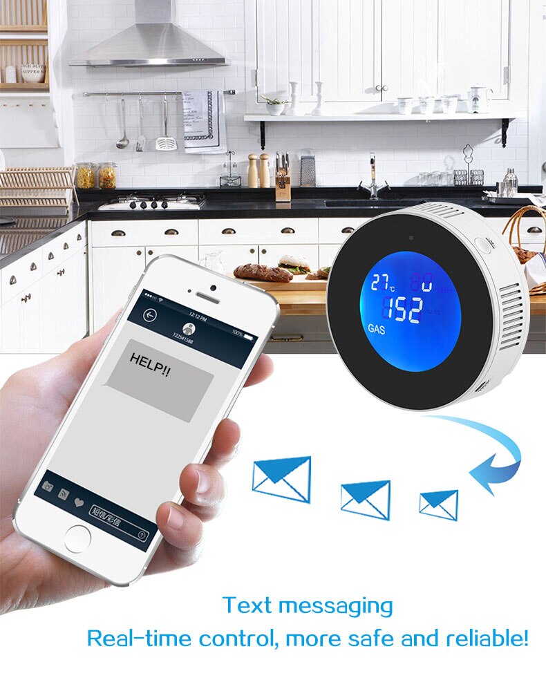wifi tuya smart gas natural controller tuya app home security alarm system