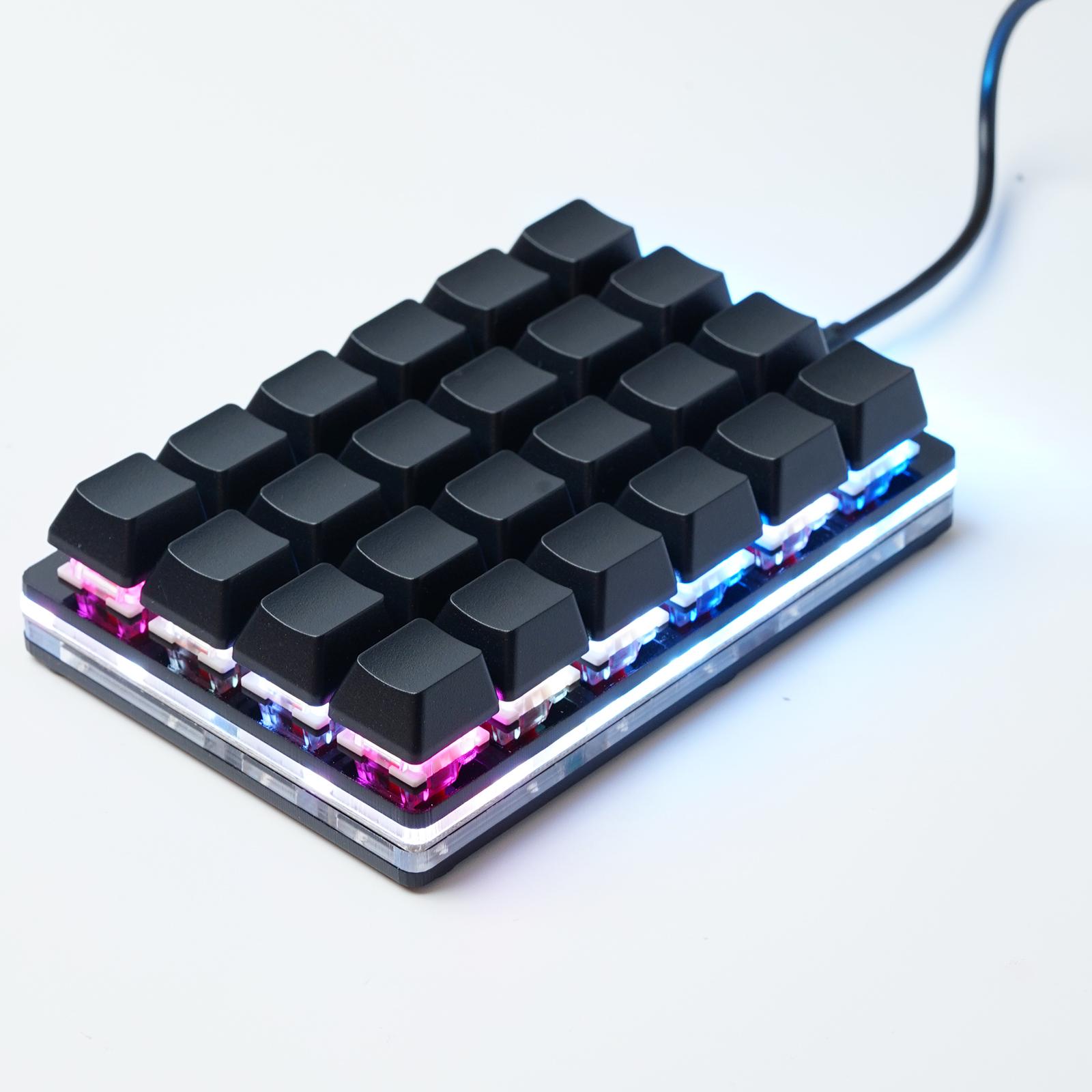 USB Programming Macro Custom Mechanical Keyboard RGB 24/16/12/9/8/4/3/2 Key Copy and Paste DIY Gaming Mini Keypad Macropad