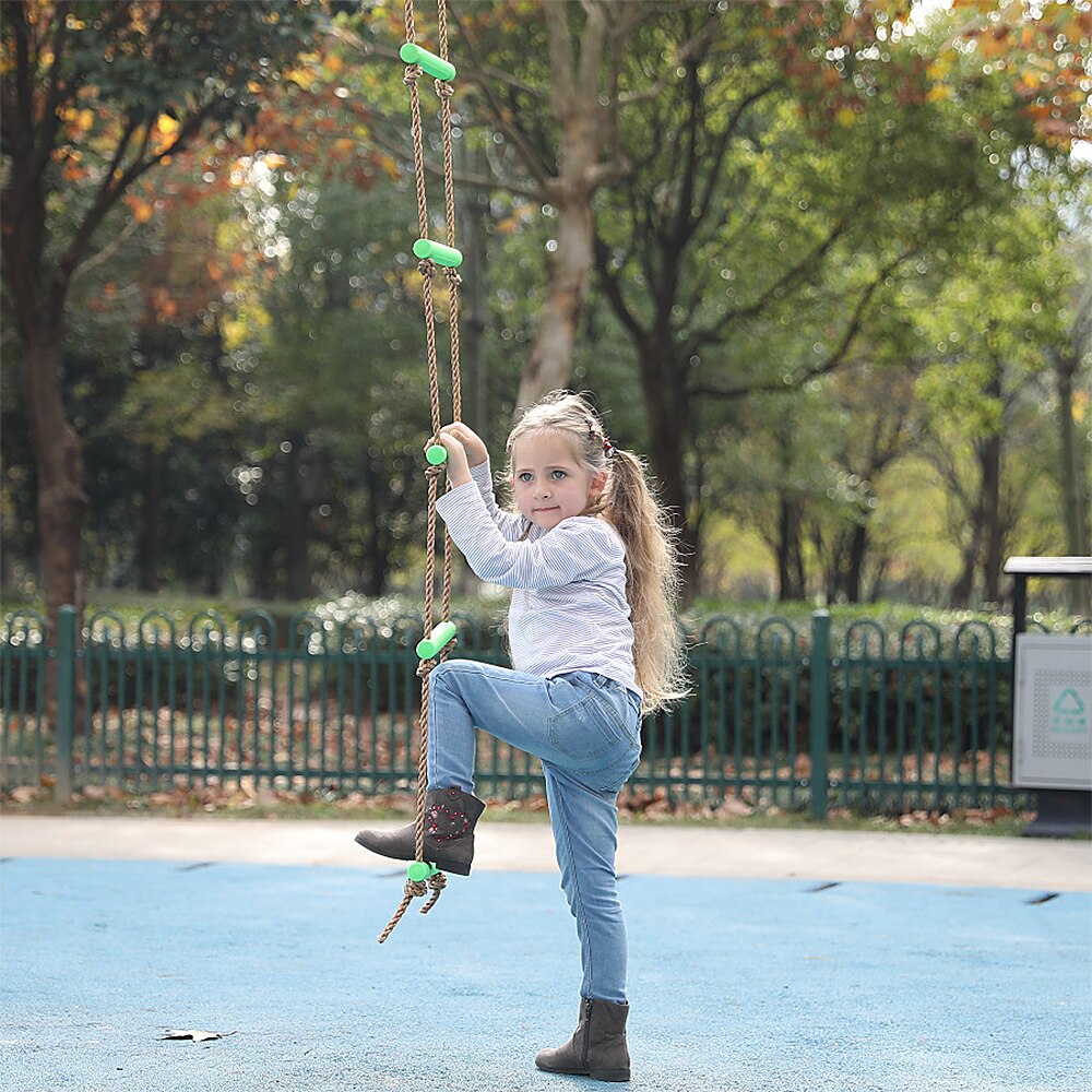 Indoor Touw Klimmen Ladder Voor Kids Achtergrond Speeltuin Touw Ladder Veilig Fitness Speelgoed Apparatuur