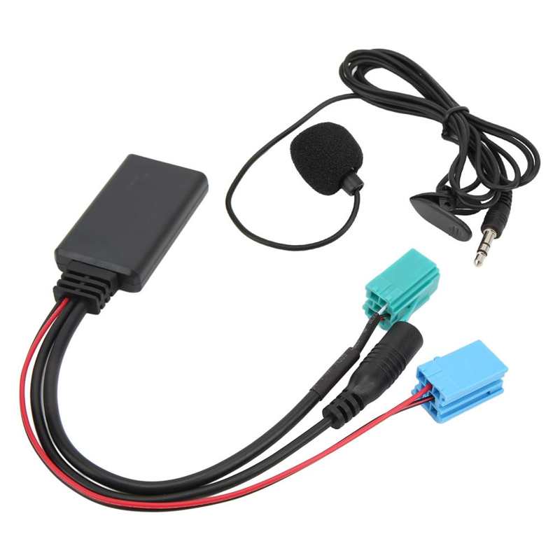 Handsfree Microphone Clear Sound Bluetooth AUX IN Adapter for Car Replacement for Megane 2 Updatelist Radio