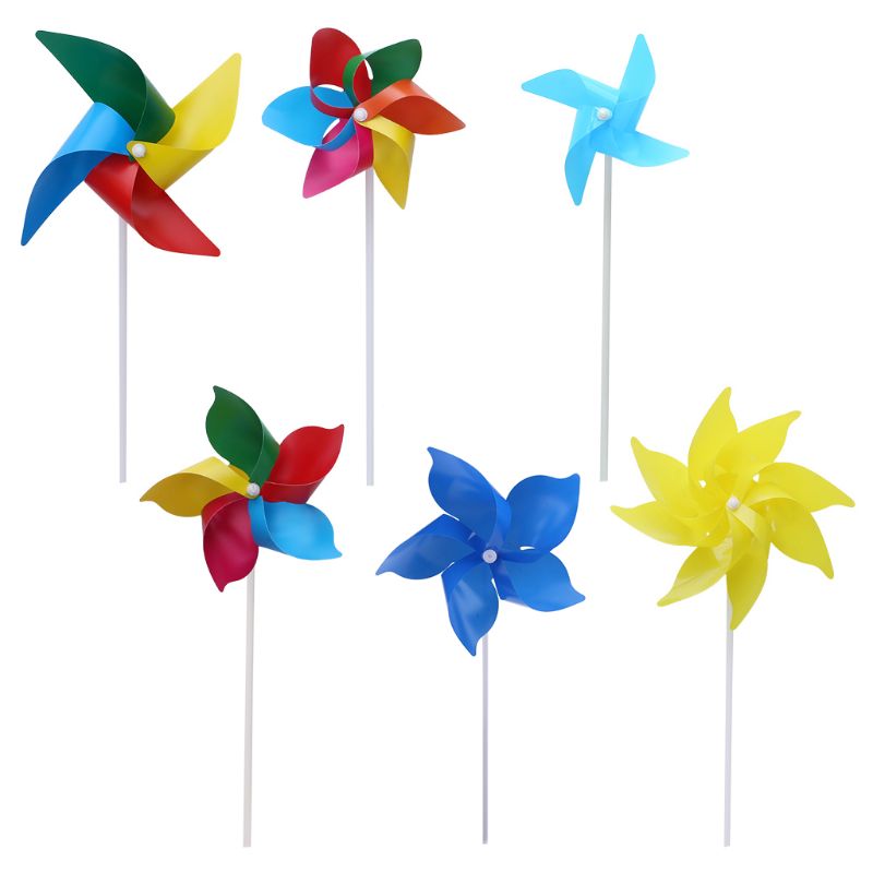 10Set Windmill Pinwheel Wind Spinner Garden Yard Art Decoration Outdoor Toys DIY Y4UD