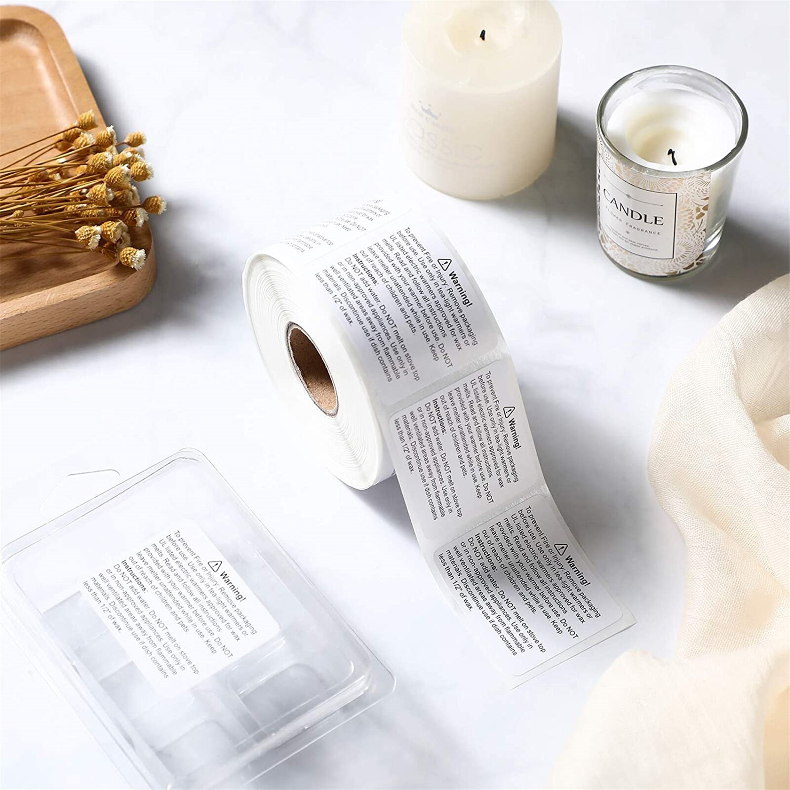 600pieces Candle Warning Labels, Candle Warning Labels For Wax Melting Molds, Candle Warning Labels, Making Soy Wax Candles