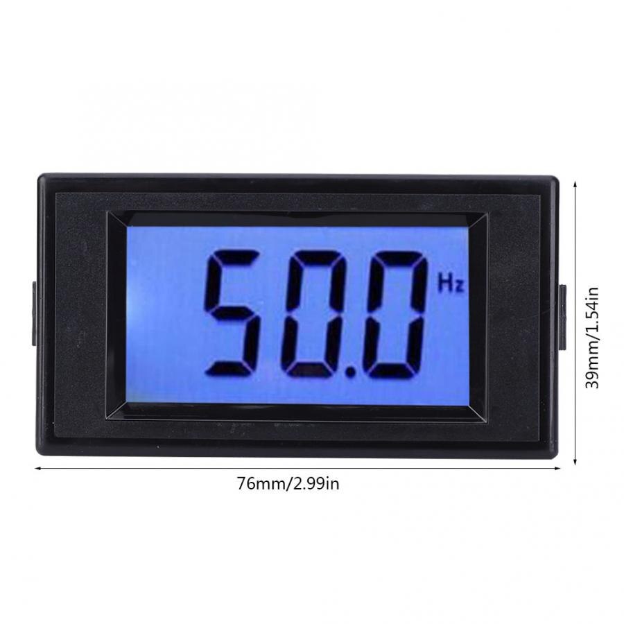 Frequency Meter D69-HZ Digital Display Frequency Meter 10~199.9Hz AC80~300V Cymometer with LCD Screen