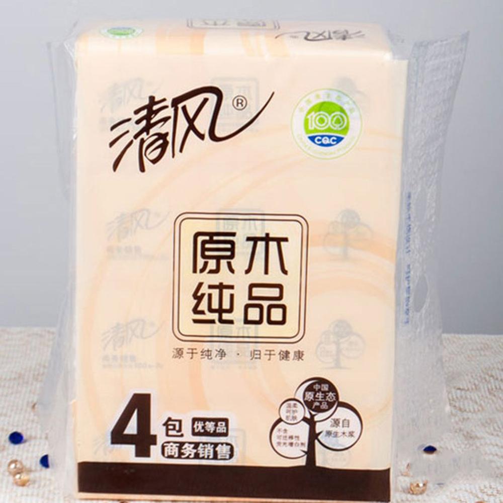 3 lagen tissuepapier toiletpapier servetpapier voor badkamer primair houtpulp pomppapier 100 pompen pompen