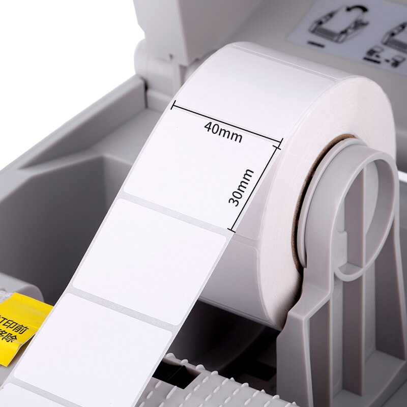 Termosensitivt trykt papir tre-bevis trykpapir etiket papir prisetiket modtagelse stregkode faktura termosensitivt papir: 40 x 30 mm 800 ark