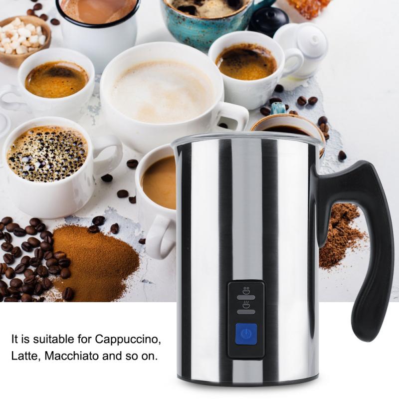 220v Automatic Cappuccino Coffee Maker Electric Milk Bubble Machine Milk Frother Foamer Cup Heatded Latte Foam Maker Warmer