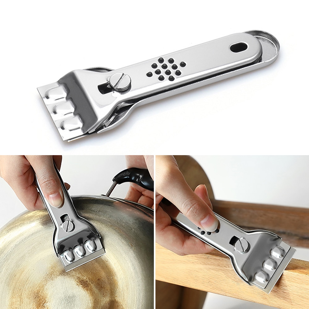 Cleaner Hob Scraper Remover With 5pcs Blade For Kichen Cleaning Oven Glass Ceramic Cooker Tools